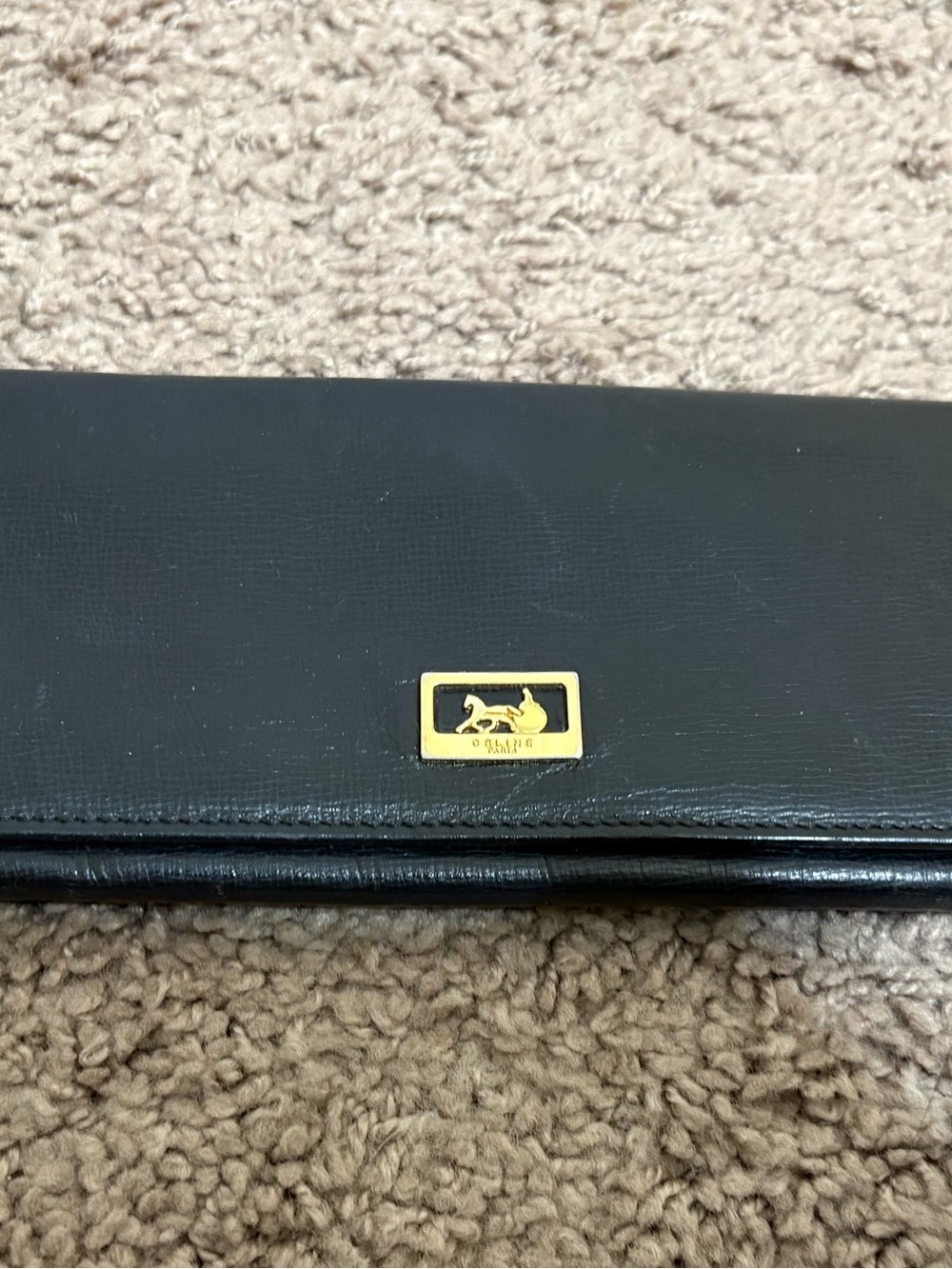 Celine Paris Black Leather Wallet